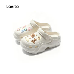 Lovito Casual Sandálias Femininas Leves e planas LFA97001