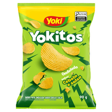 Batata Frita Ondulada Cebola e Salsa Yoki Yokitos