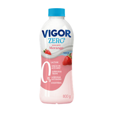 Iogurte Desnatado Morango Zero Lactose Vigor