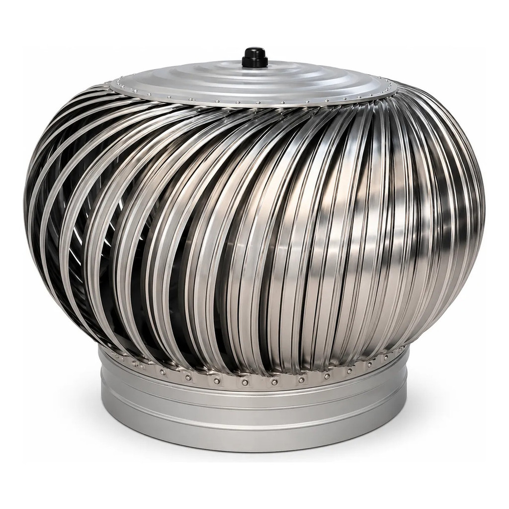 Exaustor Eólico 24 Polegadas 60cm Industrial Para Galpão Telhado Ventilação Natural Sem Energia