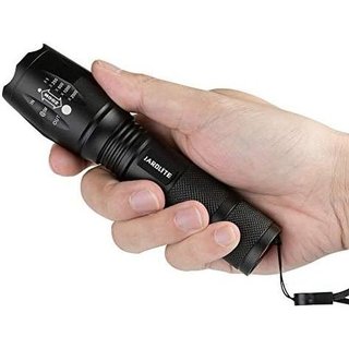 Lanterna de Emergência LED JARDLITE com Foco Ajustável, Resistente à Água, 5 Modos, Melhor Lanterna Tática para Emergênc