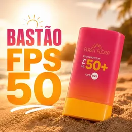 Protetor Solar Bastão Stick FPS 50+ Facial UVB UVA Toque Seco Transparente Resistente à Água Não Oleoso 20g