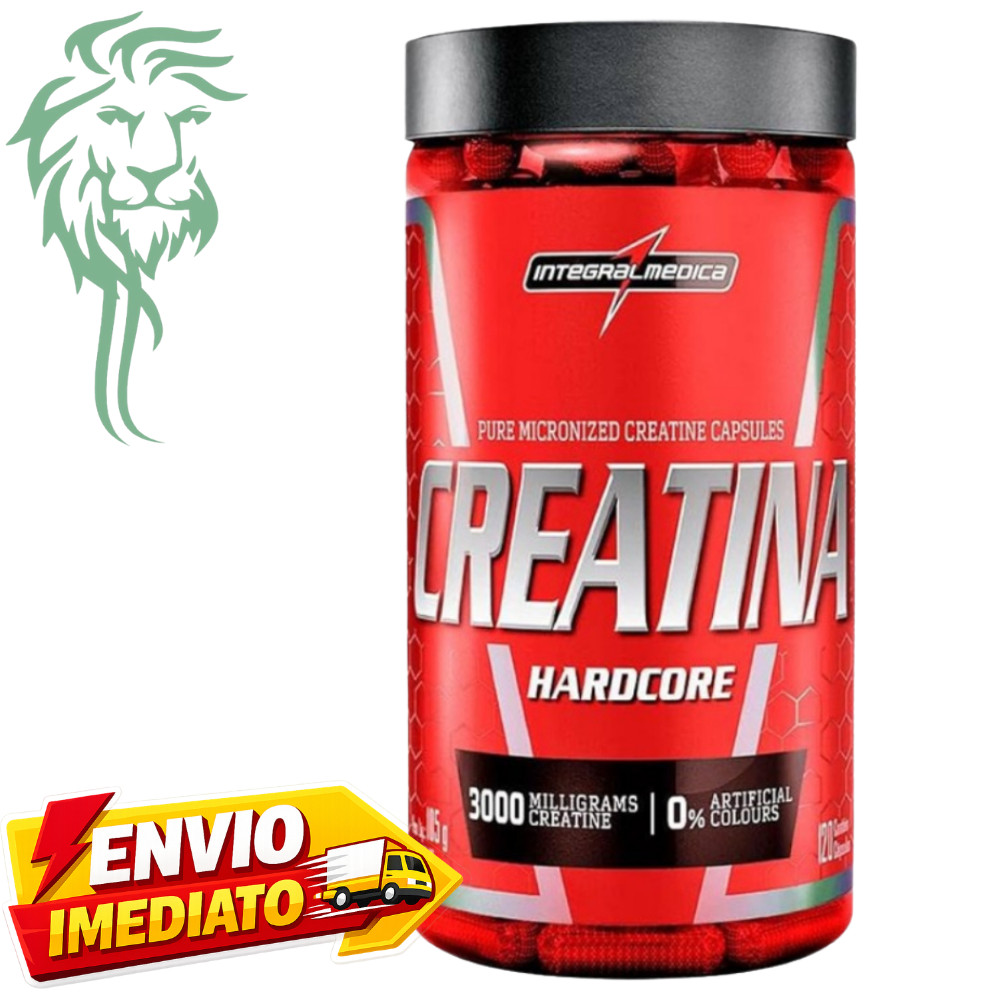Creatina Hardcore Integralmédica -120 caps Cápsulas