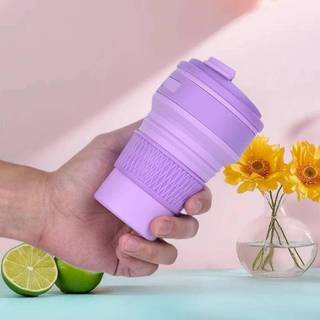 Canecas De Café De 350ml , Copo De Silicone Dobrável Para Viagem , Copos De Água Dobráveis , Sem BPA , Frasco De Qualida