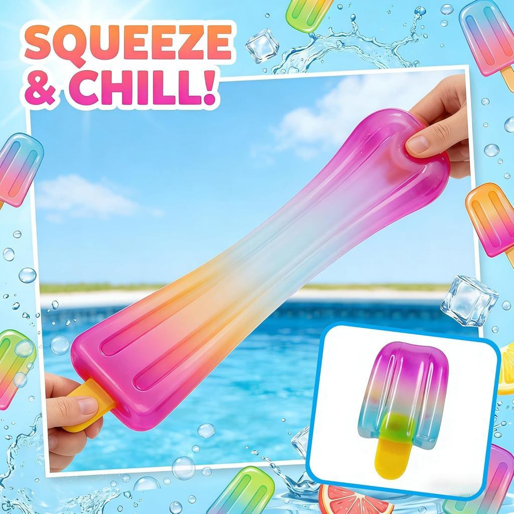 Sorvete De Picolé Squishy Slow Rising Soft Sensory Fidget Toy , Stress Ansiedade Relief Squeeze Cesta De Páscoa Stuffers