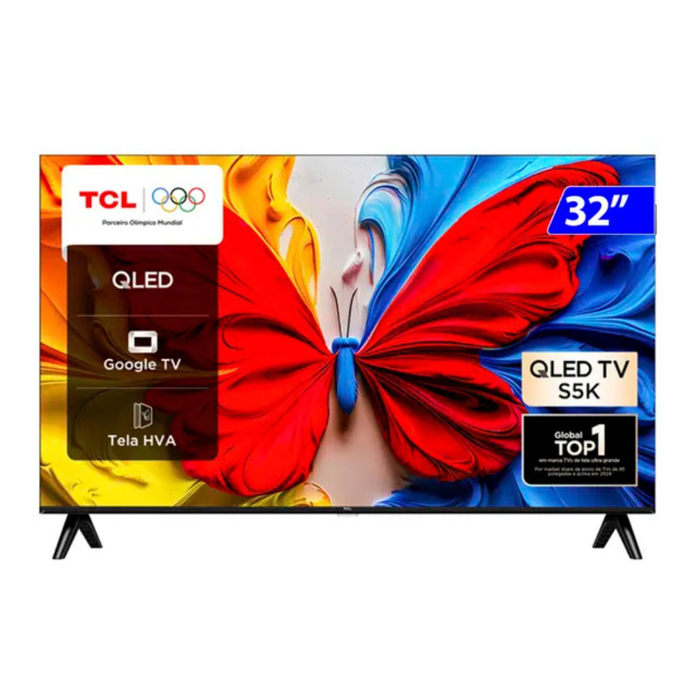 Smart TV 32S5K QLED 32 Full HD Google TV Semp Tcl