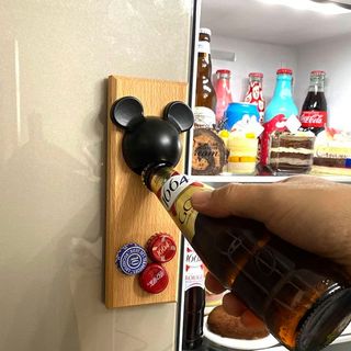 Mickey bonito geladeira adesivo cerveja abridor de garrafa magnético bonito dos desenhos animados mickey Mouse geladeira