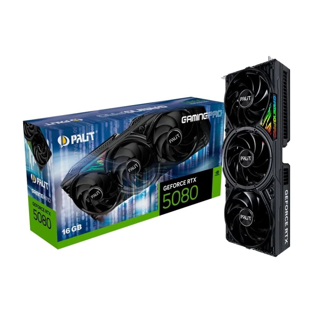 Placa de Vídeo Palit GeForce RTX 5080 16GB GDDR7 256-bit
