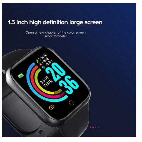 Relógio Inteligente D20 Y68 Bluetooth Esportivo Tela Personalizável Com Foto Android/iOS