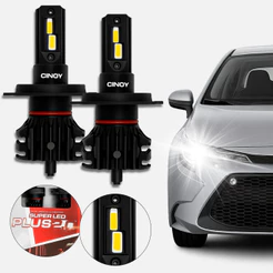 Kit Super Led Plus (H4) Cinoy 6500K 6000LM 12V/24V
