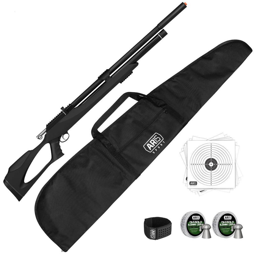 Carabina Pressão PCP M25 Thunder Artemis 5.5+Chumbinho Rossi