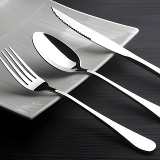 Conjunto de Talheres Premium 36 peças Aço Inox 12 Facas 12 Garfos e 12 Colheres de Mesa Para Cozinha