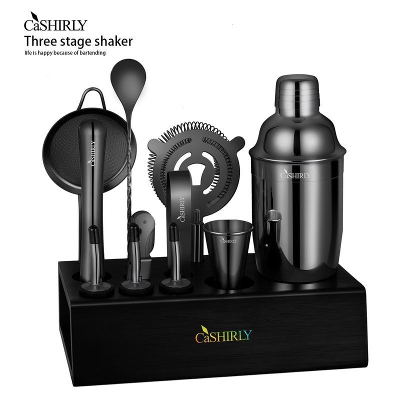 Conjunto misturador de caixa alemão 304, conjunto agitador de aço inoxidável, ferramenta de mistura de coquetel, caixa d