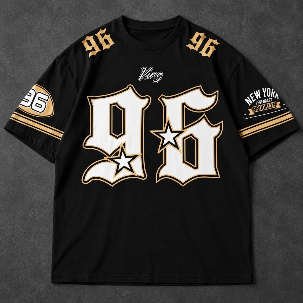 Camiseta T-shirt King 96 New York Jersey Premium Camisa Algodão Streetwear Esportiva