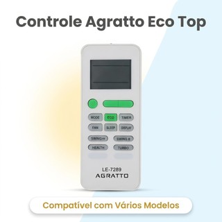 Controle Ar Condicionado Split Agratto Eco Eicst Ecs22qfr4
