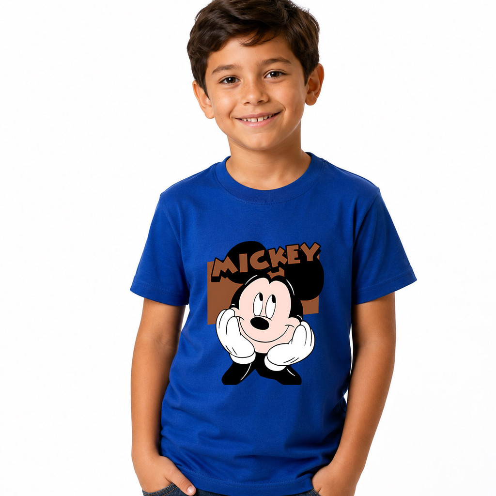 Camiseta Infantil Menino Mickey Mouse Blusa Algodão