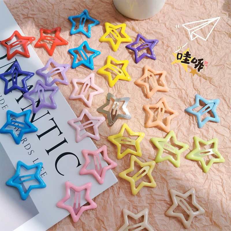 Kit Presilhas Estrela Coloridas Dopamina Para Escola Festas Verão Praia Looks Criativos Meninas