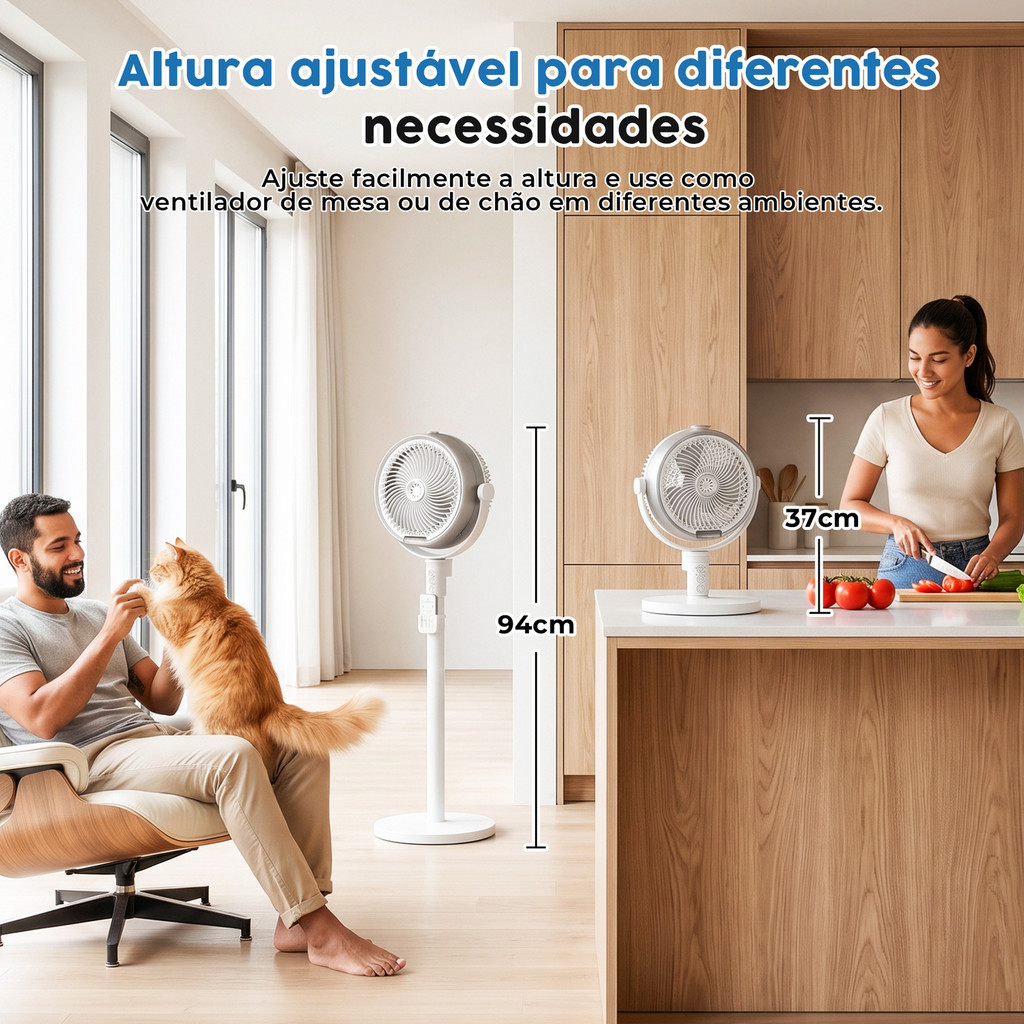 Mini Ventilador Umidificador Climatizador De Ar Mesa USB C Com Controle Remoto Timer Gelada Ar Condicionado Portátil