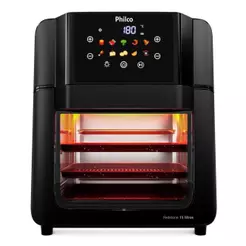 Fritadeira Air Fryer Oven sem Óleo Philco PAF15C 15L 1900W Redstone Preto 110V