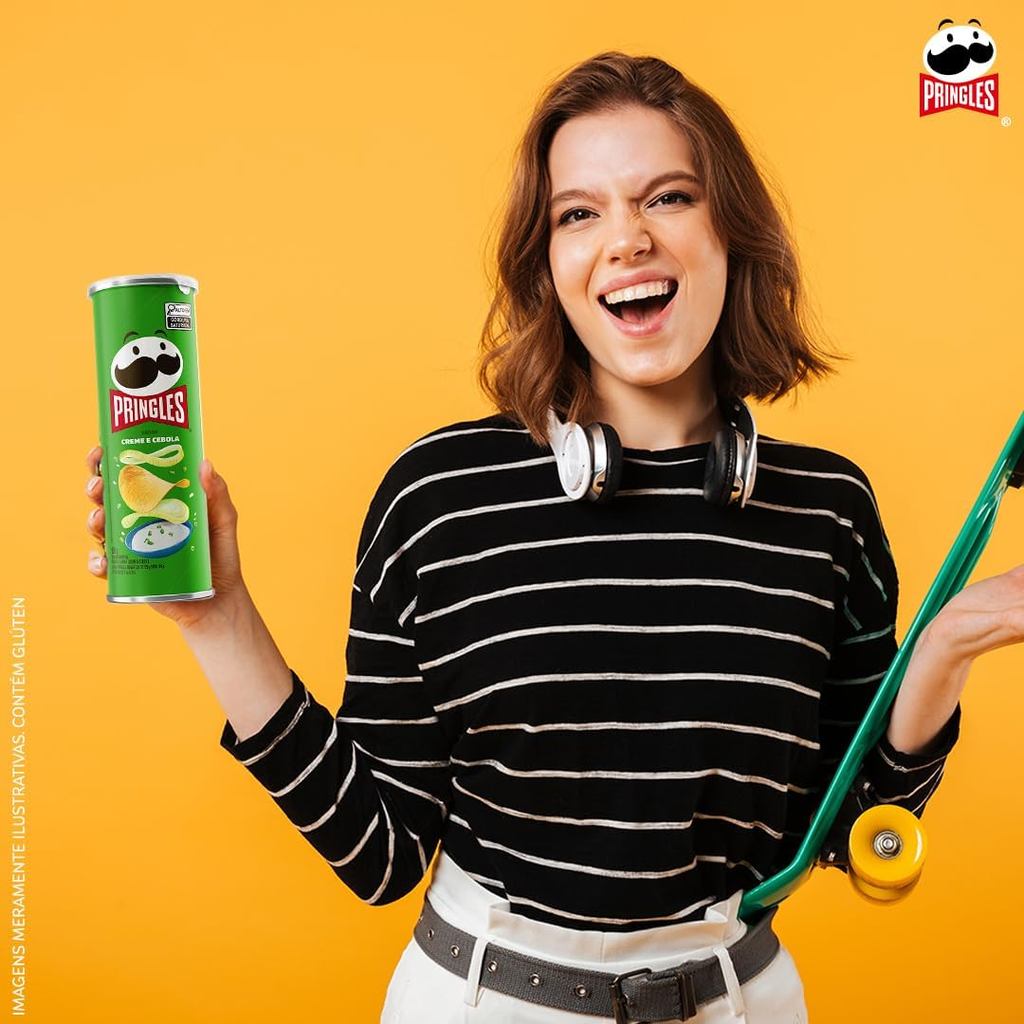 Pringles Salgadinho Batata Frita ® Creme e Cebola 109g · foto 2