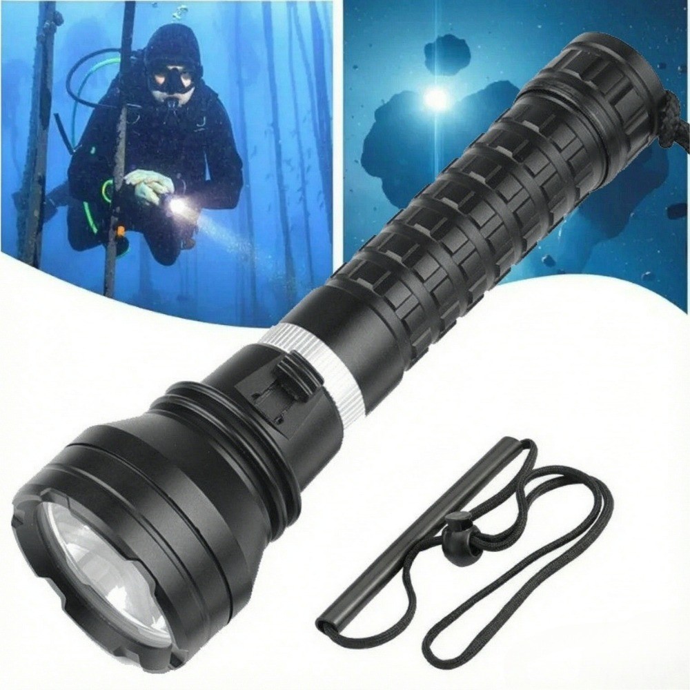 Super Brilhante XHP70.2 Lanterna De Mergulho IPX8 Luzes 300M Subaquática LED Tocha Lâmpada Submersível Para Esportes Aqu