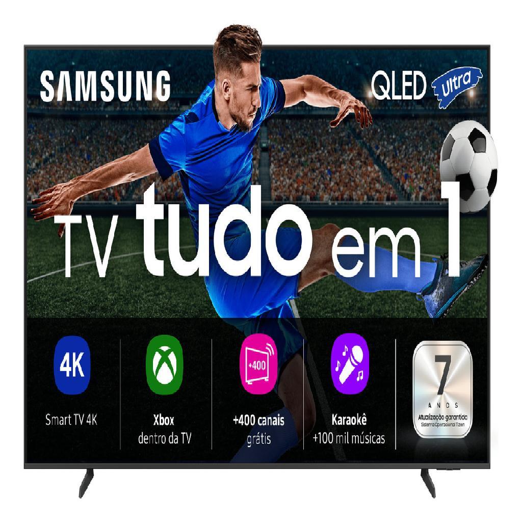 Samsung Vision AI TV 50" QLED Ultra 4K QEF1 2025, Pontos Quânticos, Processador 