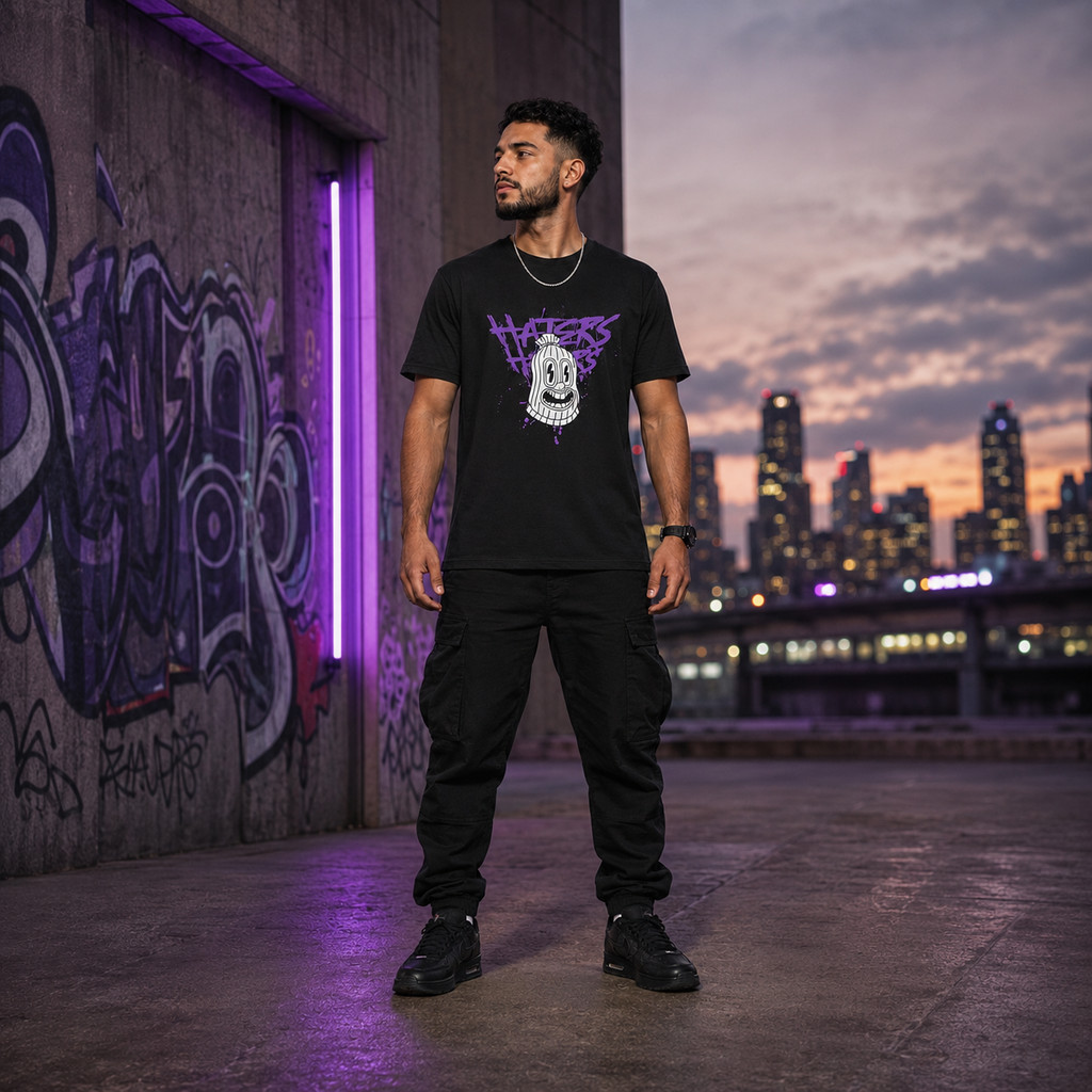 Camiseta Haters Streetwear Camiseta Unissex 100% Algodão Premium