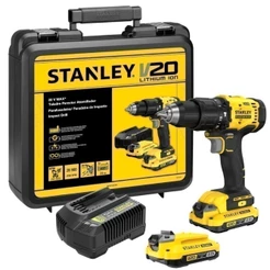 Furadeira Parafusadeira de impacto a bateria 1/2" 20V 2Ah com 2 baterias - SCD712D2K-BR - Stanley