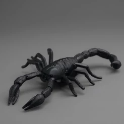 Decoração de Halloween - Escorpião Grande - Preto - 17,5x10x2cm - 1 unidade