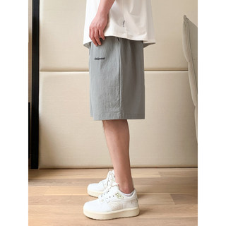 THE PANG Street Wear Plus Size Roupas Masculinas 2025 Verão Gordo Solto Casual Tecido Shorts Calças Cortadas Masculinas 