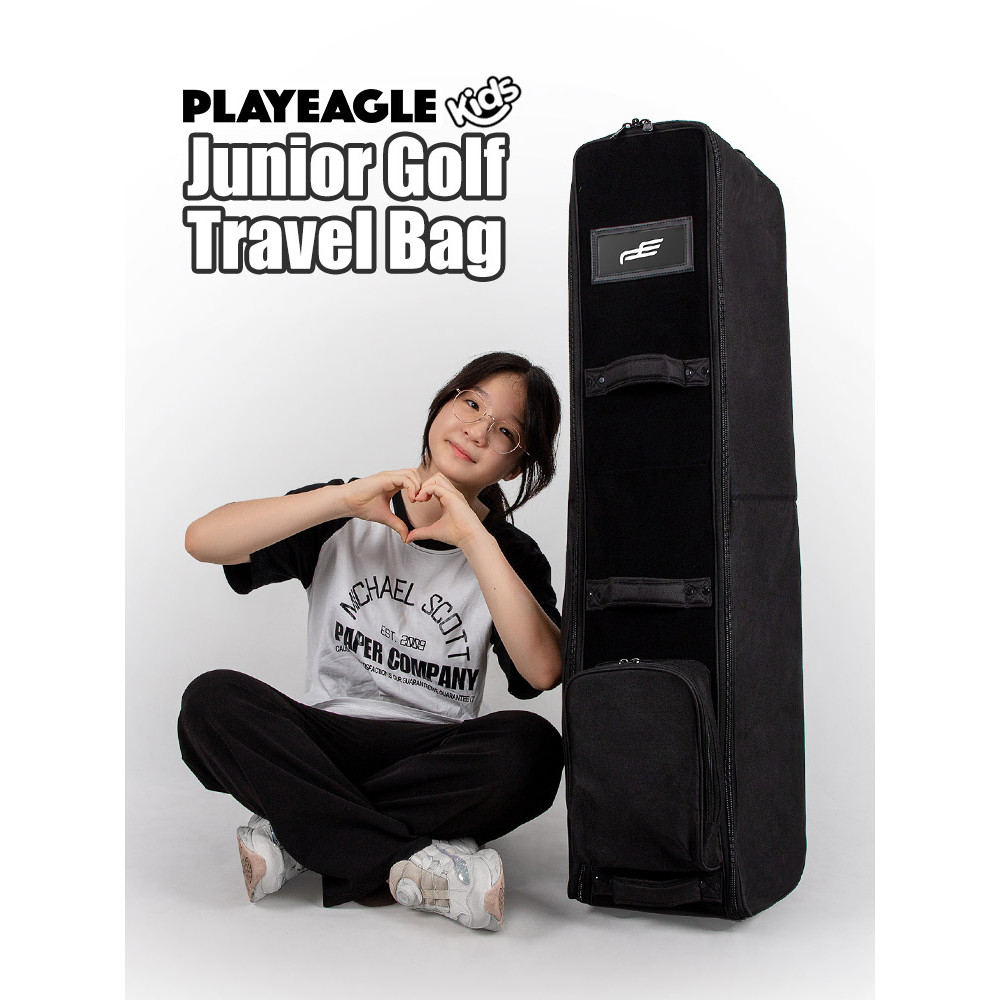 Capa para saco de golfe juvenil de alta qualidade, bolsa de ar para rebocador de golfe, bolsa de Check-In dobrável, trav