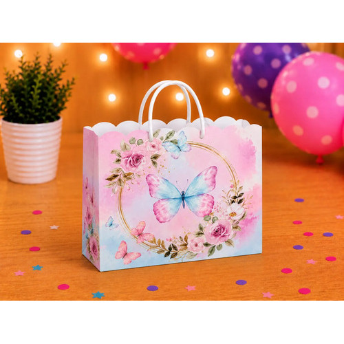 Sacolinhas Personalizada tema JARDIM ENCANTADO BORBOLETA 3| Personalizados | Lembrancinhas de Festas Pegue e monte