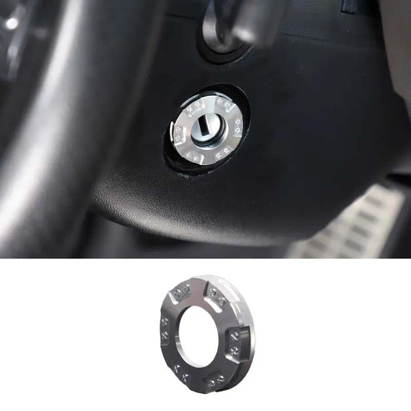 Para Assento leon 2008-2015 Carro keyhole Anel Decorativo Liga De Alumínio Prata Acessórios Interiores Automóveis 1 Peça