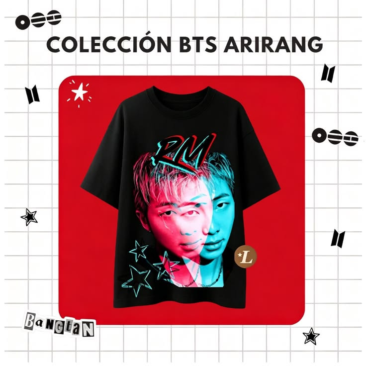 Camiseta Feminina Estampa Artística de Personagem com Coração e Estrelas Confortável Linda Estilosa Moda Feminina Casual
