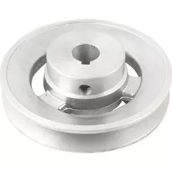 Polia Alumínio 1 Canal Perfil A 100mm com Furo 5/8" - Vonder