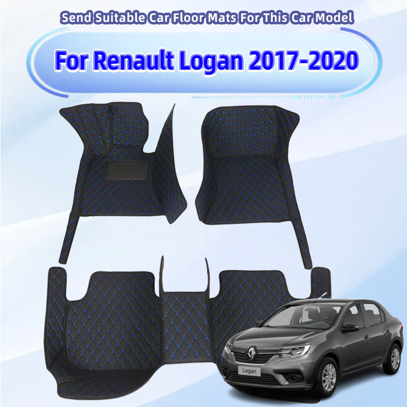 Tapetes De Carro Para Renault Logan 2017 2018 2019 2020 Almofadas Os Pés Capa De Tapete Acessórios Interiores Automóveis