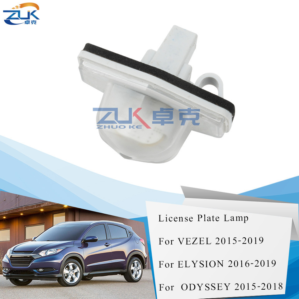 ZUK Lâmpada De Luz Traseira Da Placa De Licença Para Honda VEZEL HRV 2015 2016 2017 2018 2019 Elysion Odyssey Jade OE # 