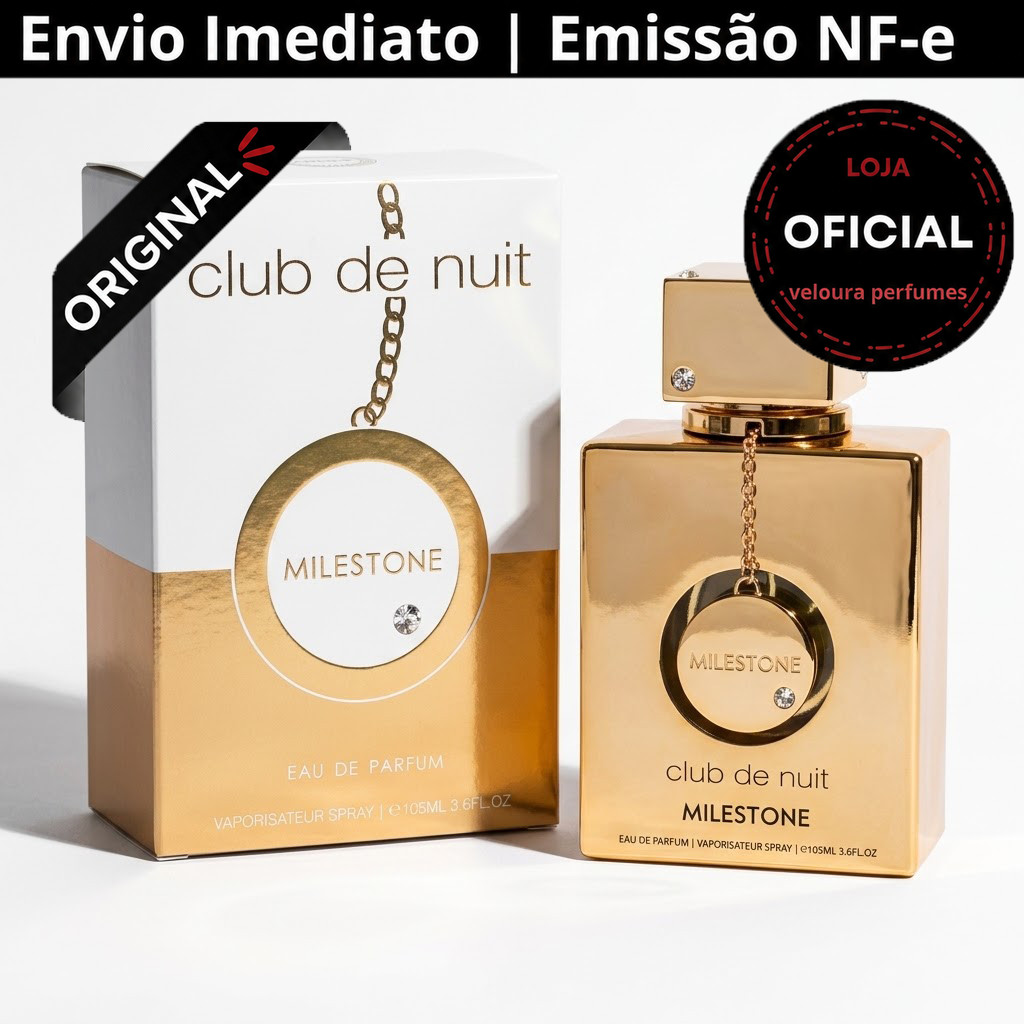 Envio SP Frete Grátis | Perfume Unissex Armaf Club de Nuit Milestone 105ml EDP Original – Fresco Sofisticado e Marcante