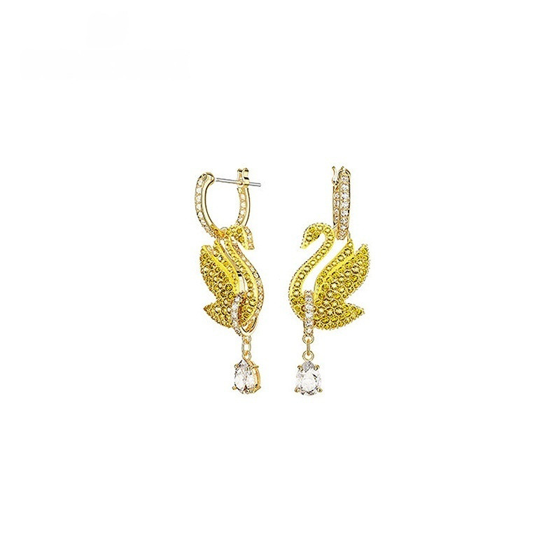 42r 0 Brincos ICONIC SWAN Brincos Femininos de Diamante Brincos Elegantes Brincos de Prata Brincos Pendentes Presentes d