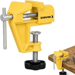 Torno de Bancada Mini Profissional De Mesa Base Fixa Morsa Base Fixação 50/30MM Forte Precisa