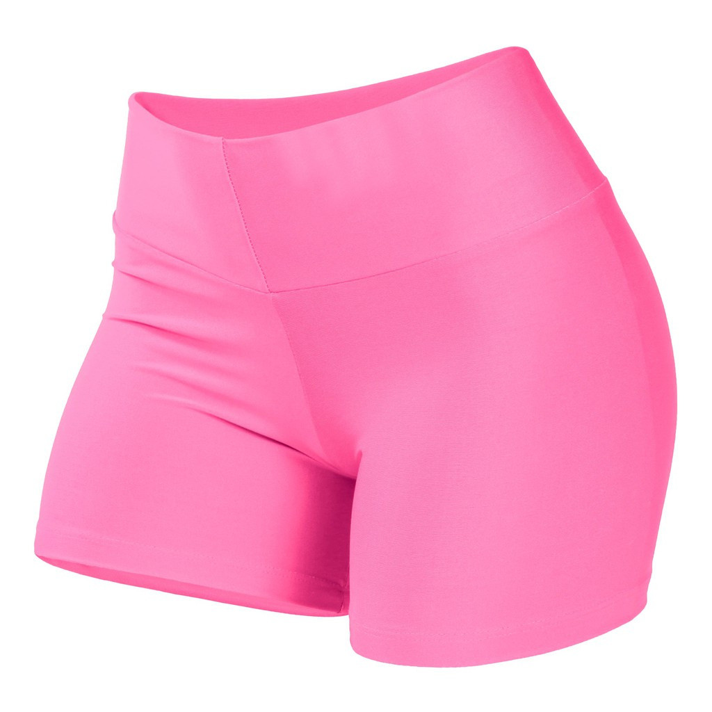 Short Fitness Curto Academia Suplex Fitness Academia Treino Feminino Estampado e Liso