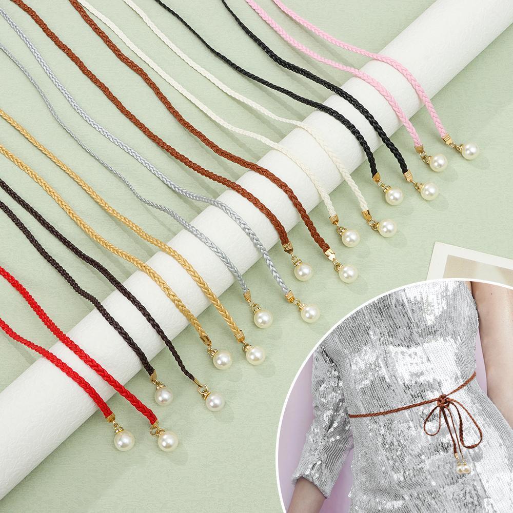 SUBEI Cintos Finos Elegantes De Verão Vestir Roupa Colocação De Cinto De Corda Auto-Amarrar