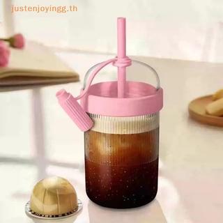 { JJTH } 1 Unidade De Copo Duplo De Plástico Para Beber , Leve Bebidas Frias Com Tampa De Canudo Treino De Ginástica E A