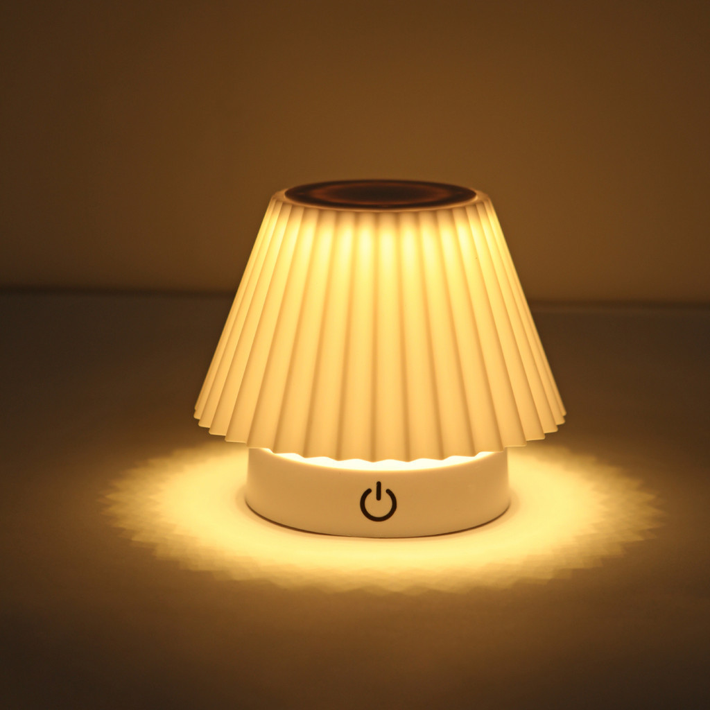 Abajur de Mesa Retrátil Recarregável LED Quente para Quarto/Escritório/Sala · foto 2