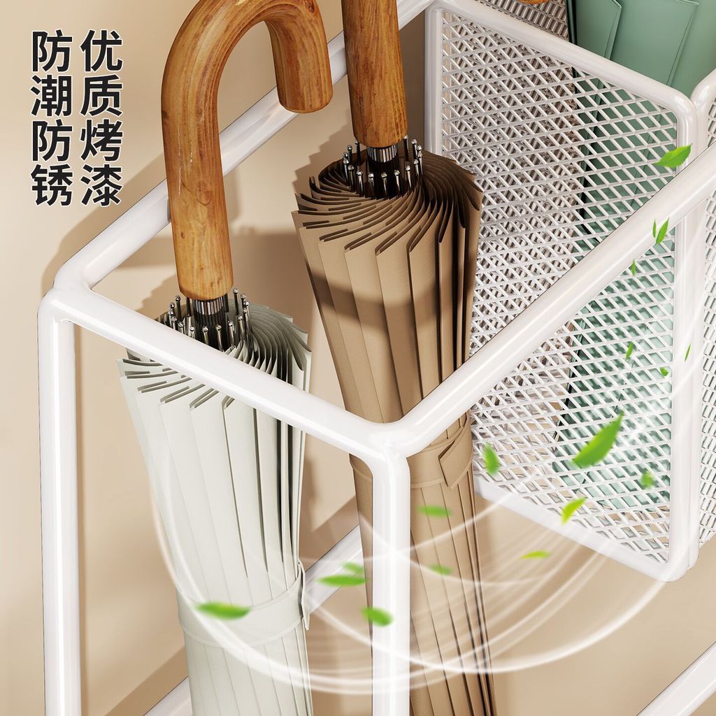 Rack de armazenamento de guarda-chuva, porta de entrada com fenda, equipamento de chuva doméstico, rack de organização a