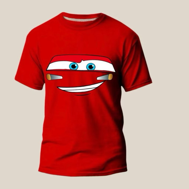 Camiseta Mate Ou Relâmpago Mcqueen ou Sally - Desenho Carros- Unissex- Infantil, Adulto ou Plus Size