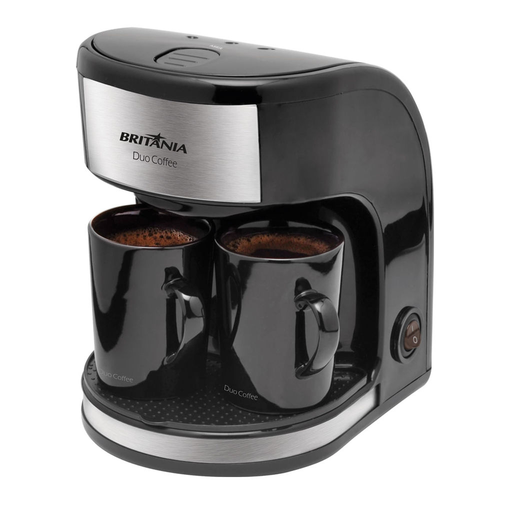 Imagem Cafeteira Elétrica Britânia 250ml 450W Preto Duo Coffee