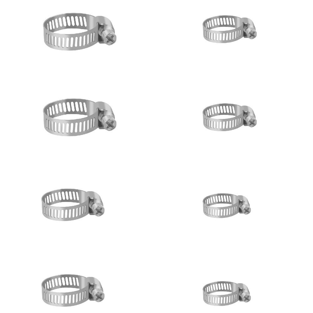 Jogo abraçadeiras de aço 16 a 25mm com 8 peças - BOM-2711 Bomvink