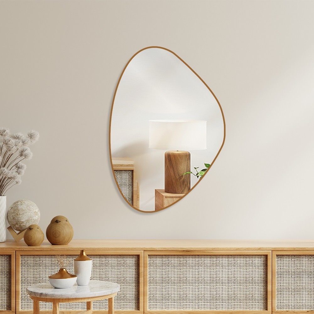Espelho Decorativo Organico Glamour 60x40 Parede Sala Quarto