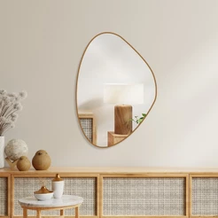 Espelho Decorativo Organico Glamour 60x40 Parede Sala Quarto